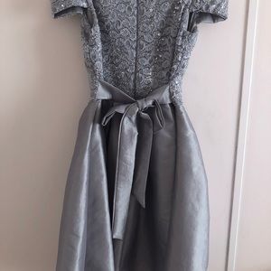 Grey Off The Shoulders Dress